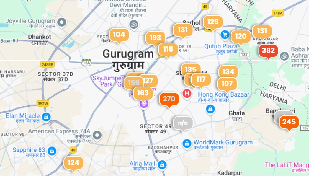 Gurugram Map