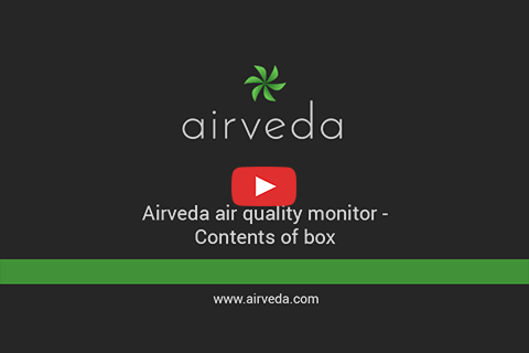 Airveda Air Quality Monitor - Contents of Box