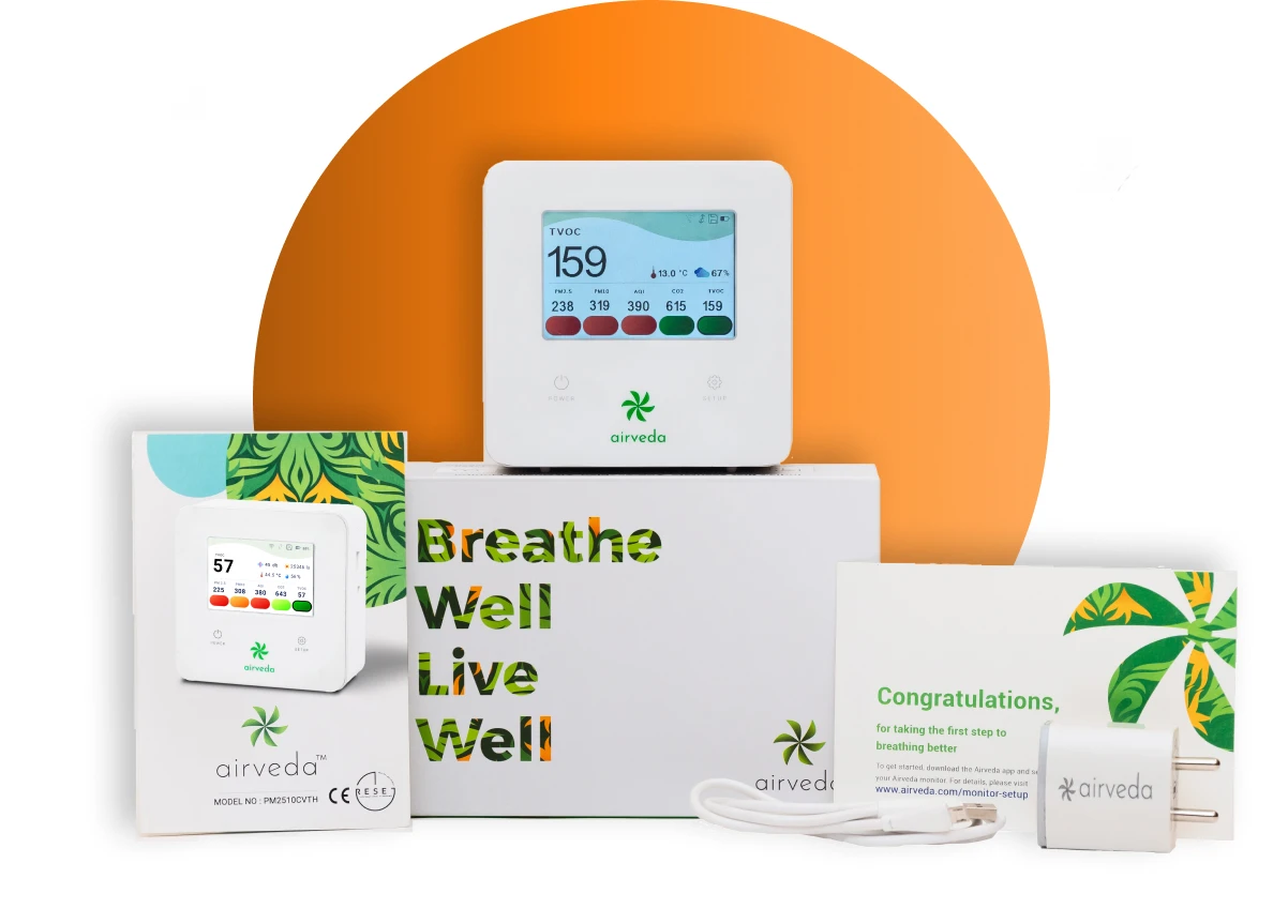 Airveda indoor air quality monitor set