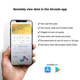 Airveda PM2.5, PM10, and Temperature, Humidity, Wind Speed, Wind Direction, Light and Noise Monitor